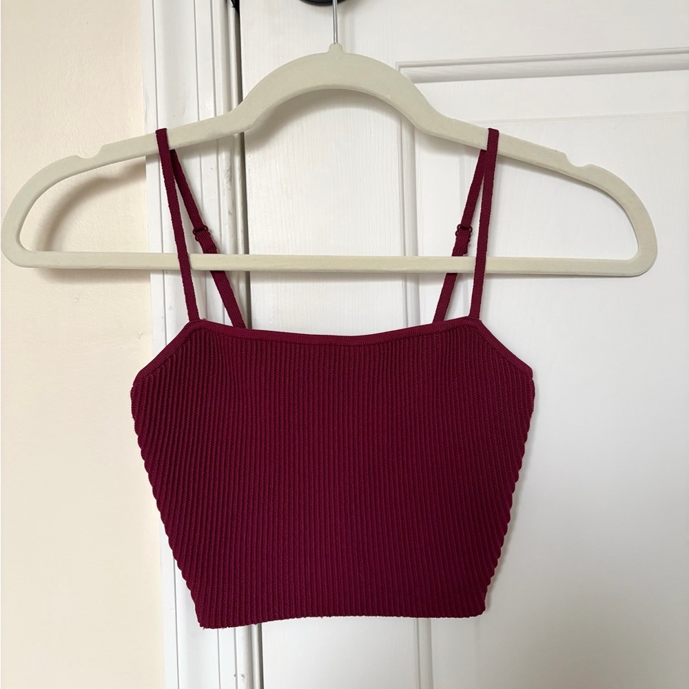 Aritzia Babaton Sculpt Knit Cropped Cami